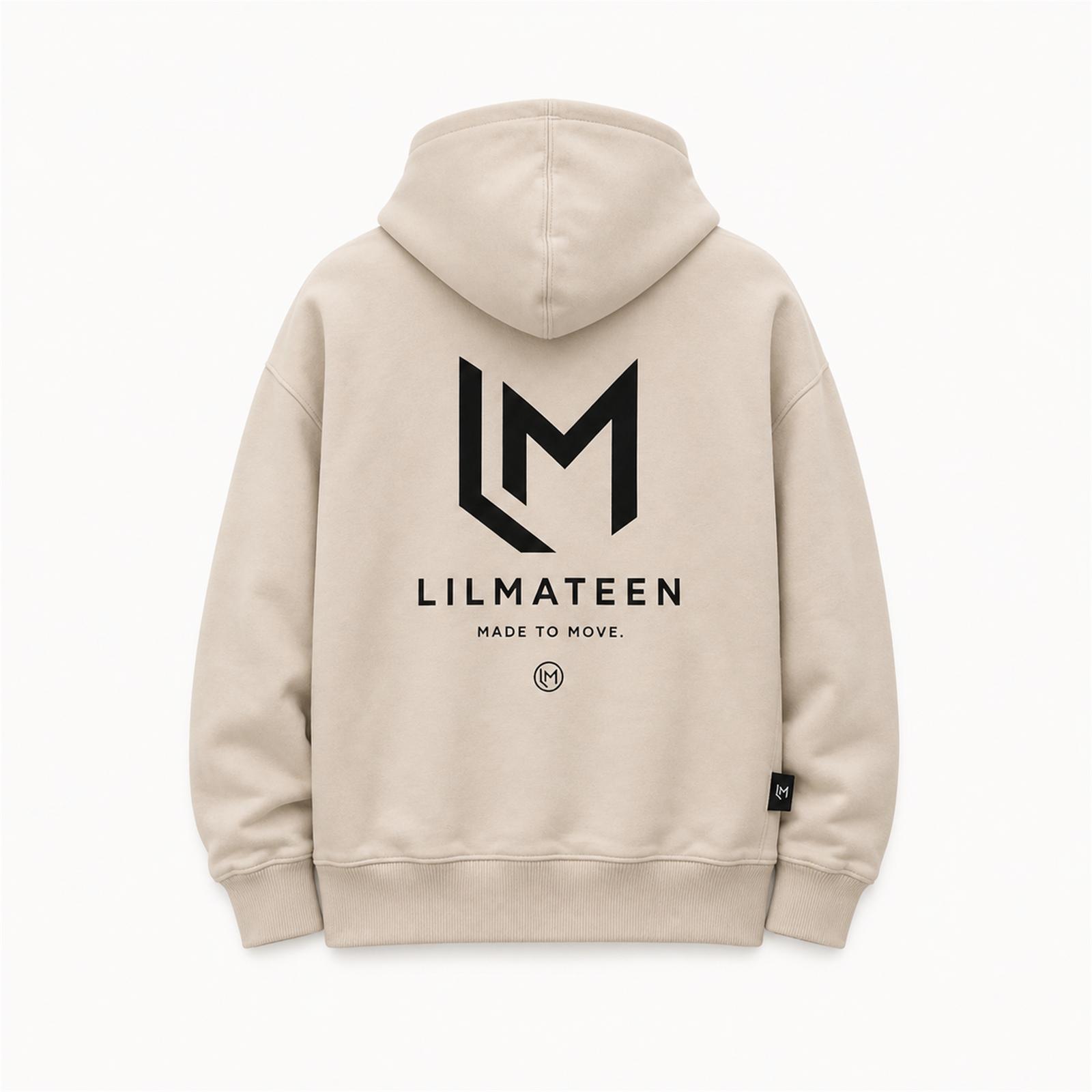LILMATEEN Arch Logo Heavyweight Hoodie — Cream
