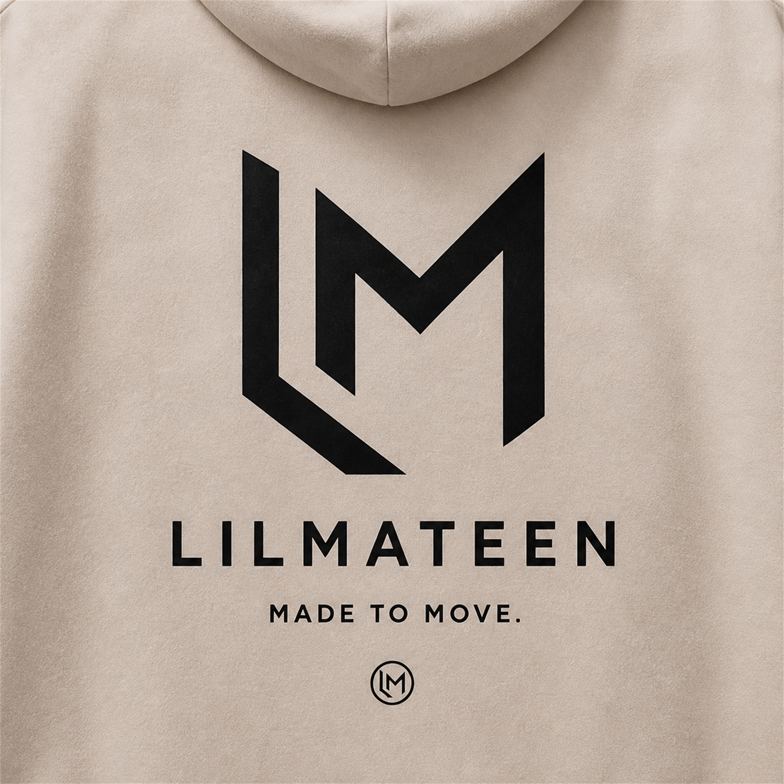 LILMATEEN Arch Logo Heavyweight Hoodie — Cream