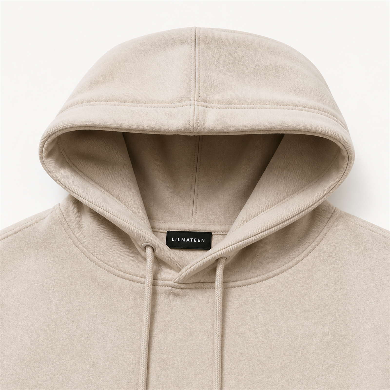 LILMATEEN Arch Logo Heavyweight Hoodie — Cream